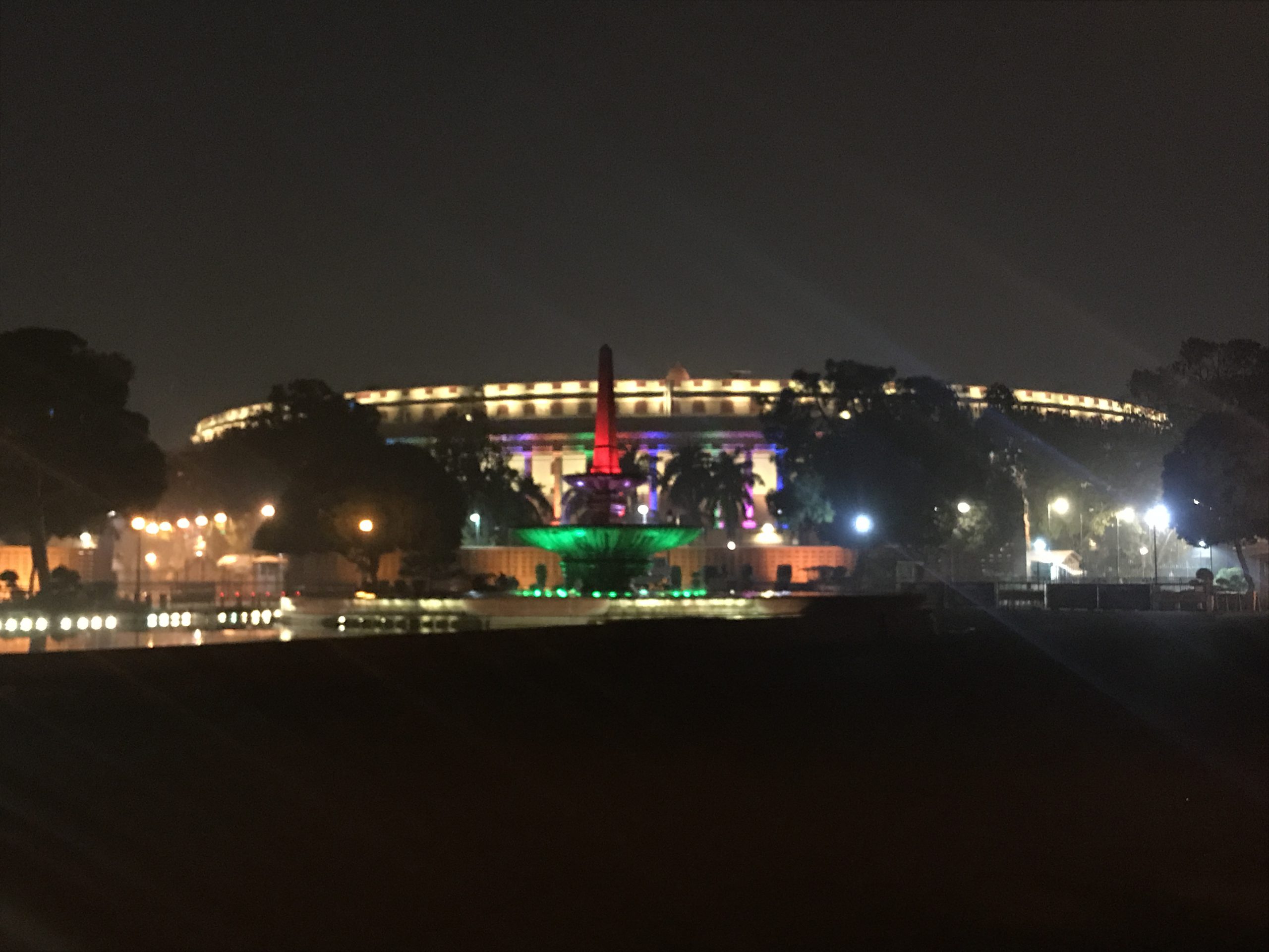 The Parliament in Delhi India as a proof of the British influence on the Indian architecture