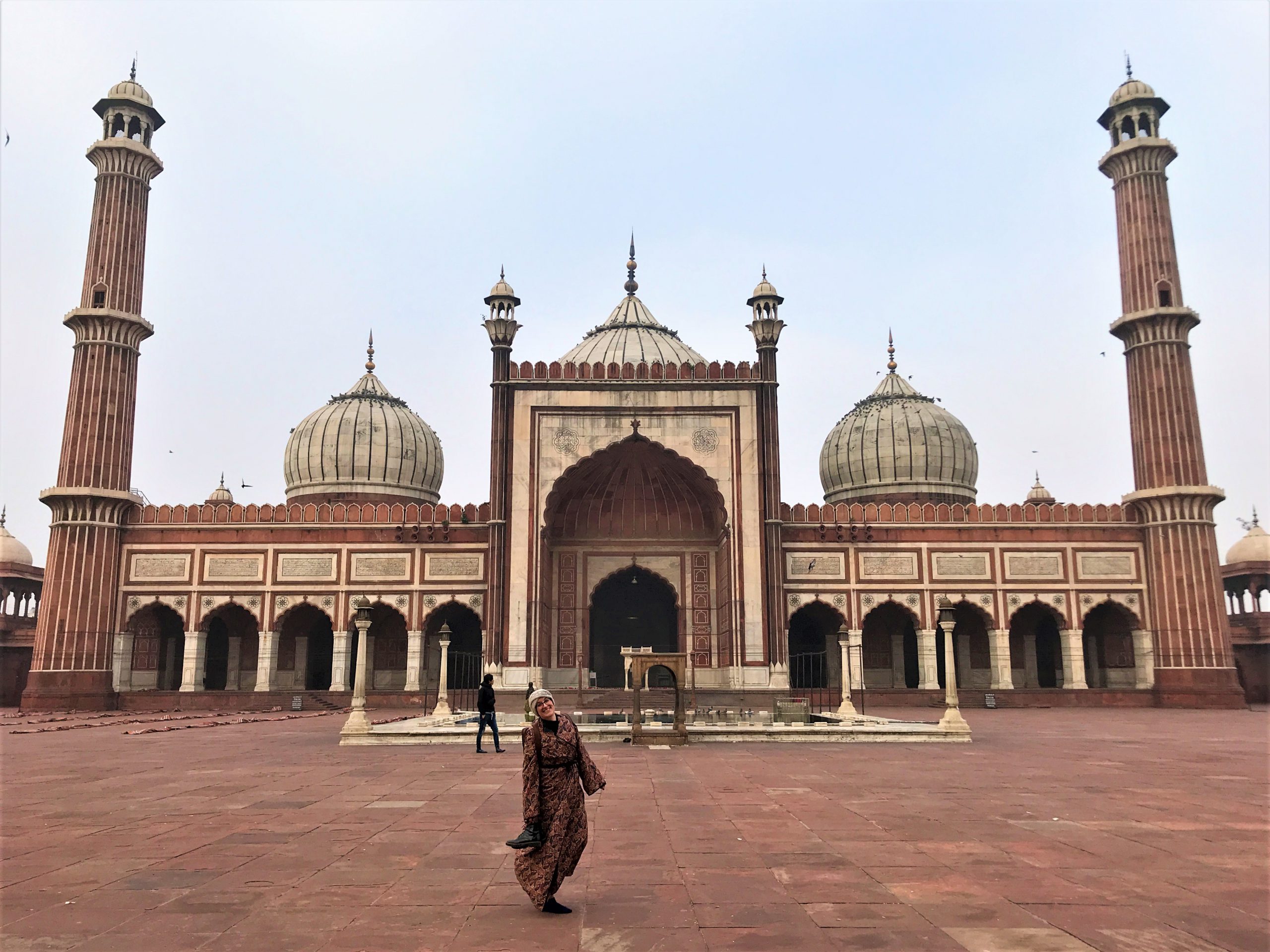 The Jama Masjid Mosque in Delhi India one of the five most important monuments from the Mughal empire