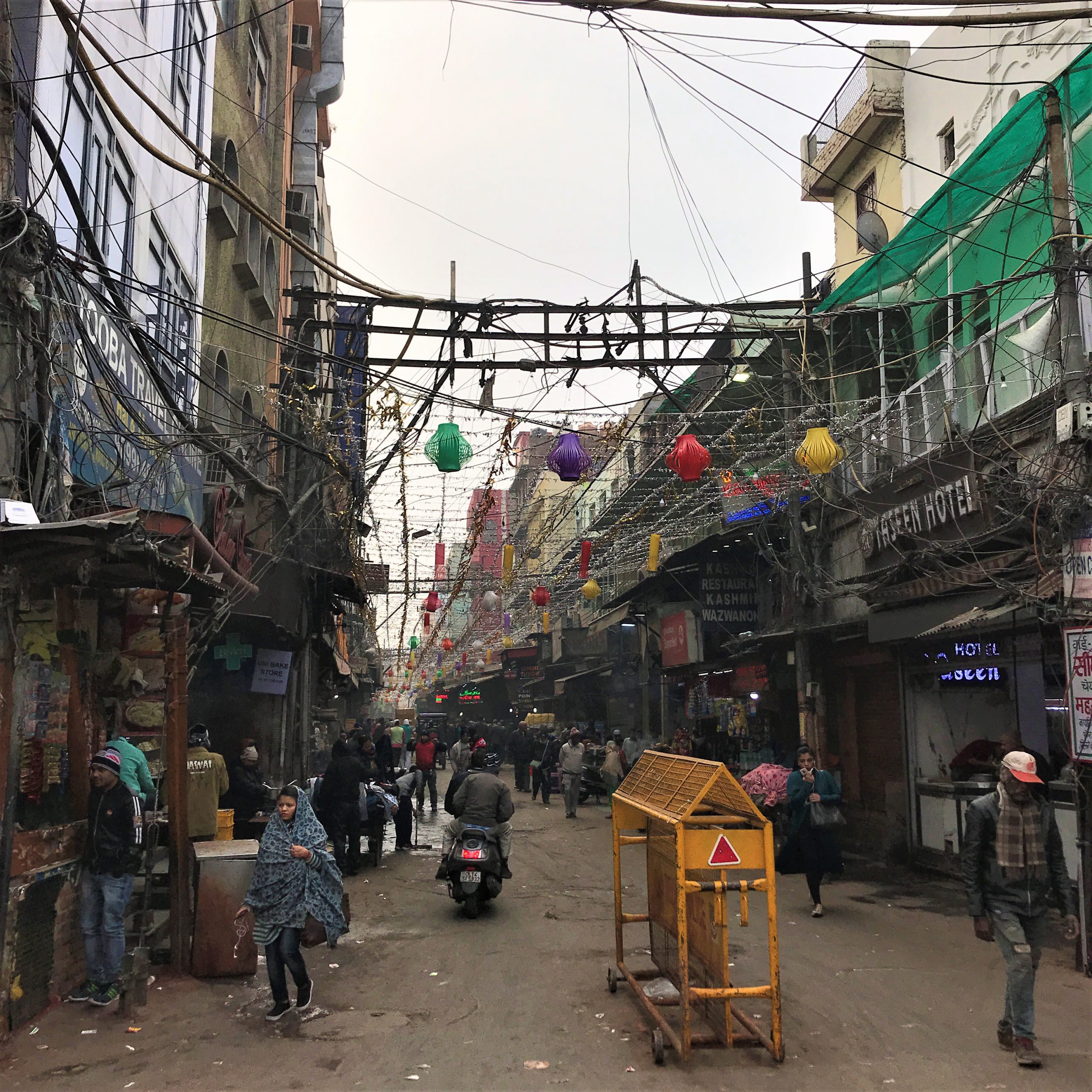 The decorated streets of Delhi, India