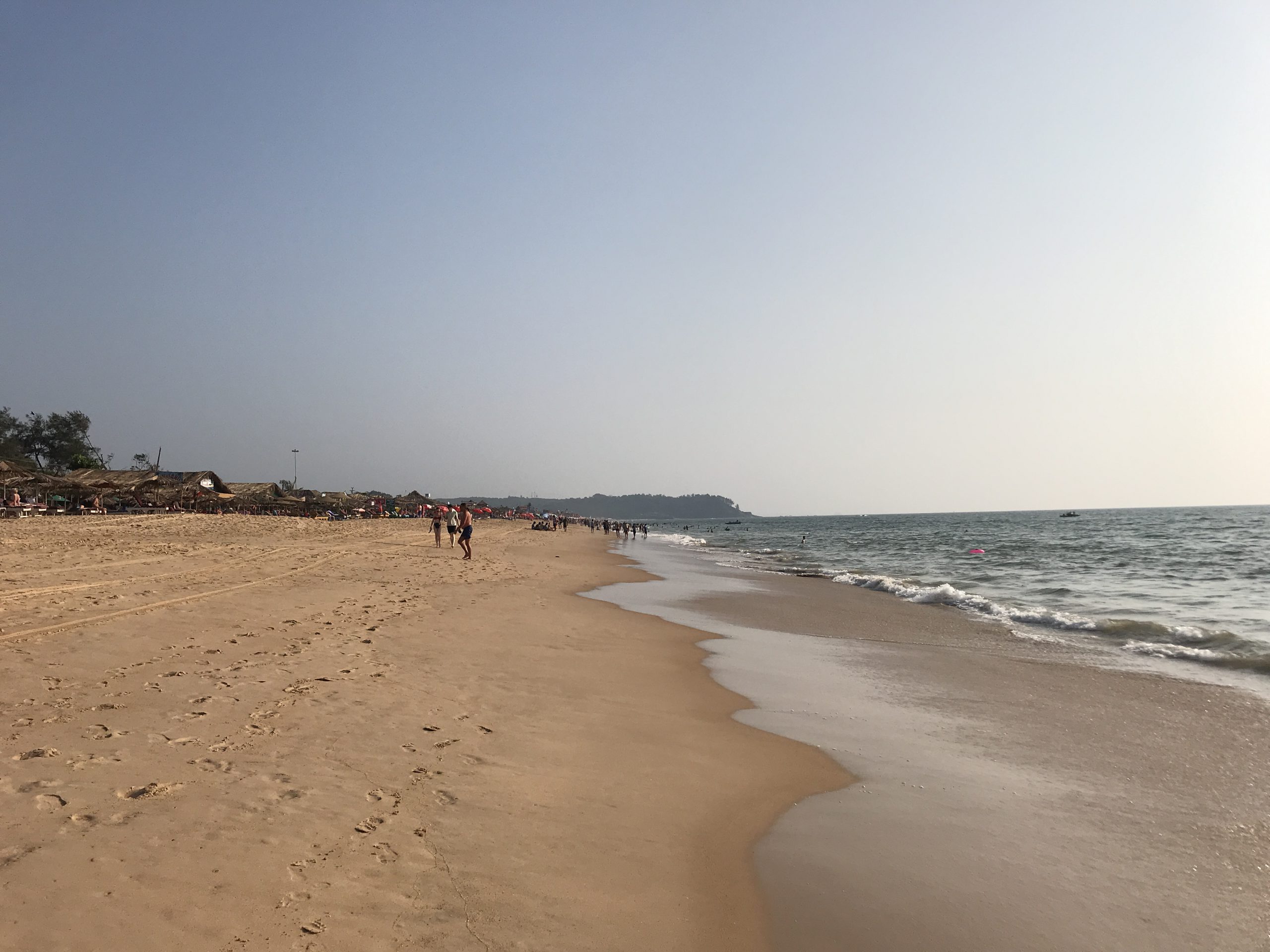 beach in goa candolim indian ocean
