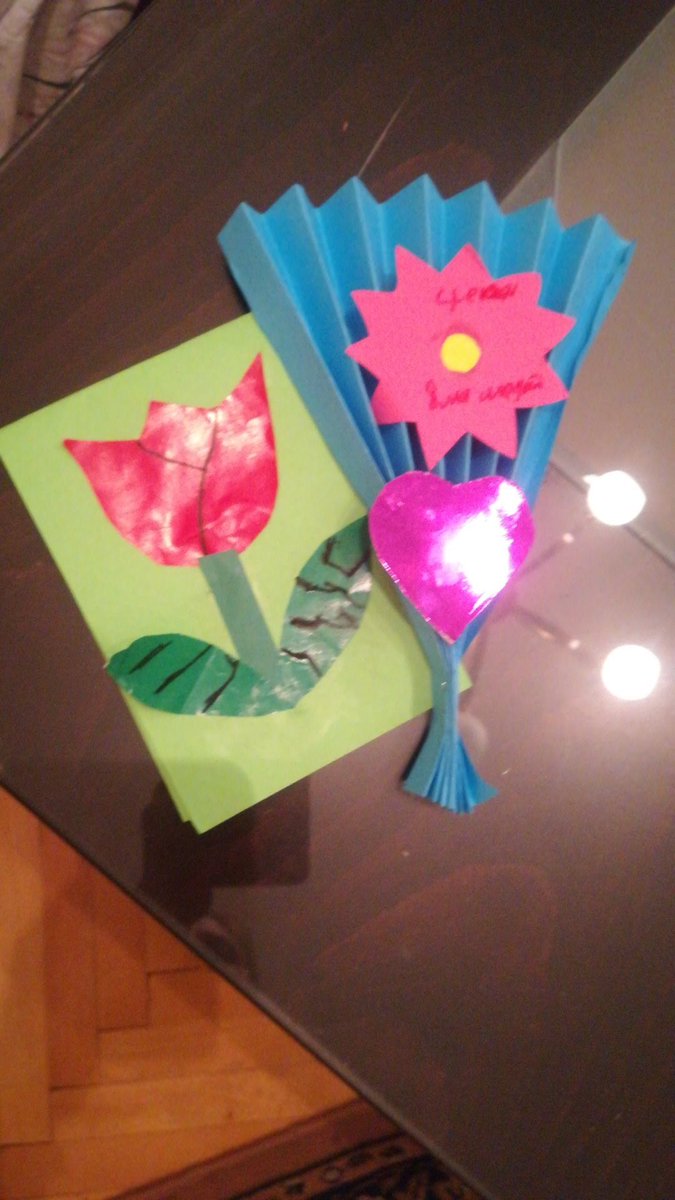 Gift from a child from women's day 8th of March