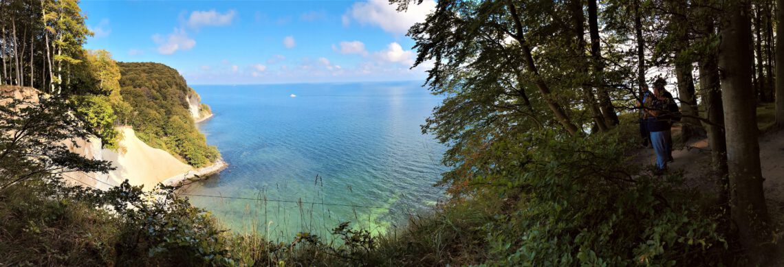 panoramic vie of national park jasmund summer on rugen germany