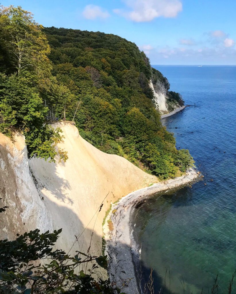 national park jasmund on rugen germany koenigsstuhl chalk cliffs unesco world herritage site